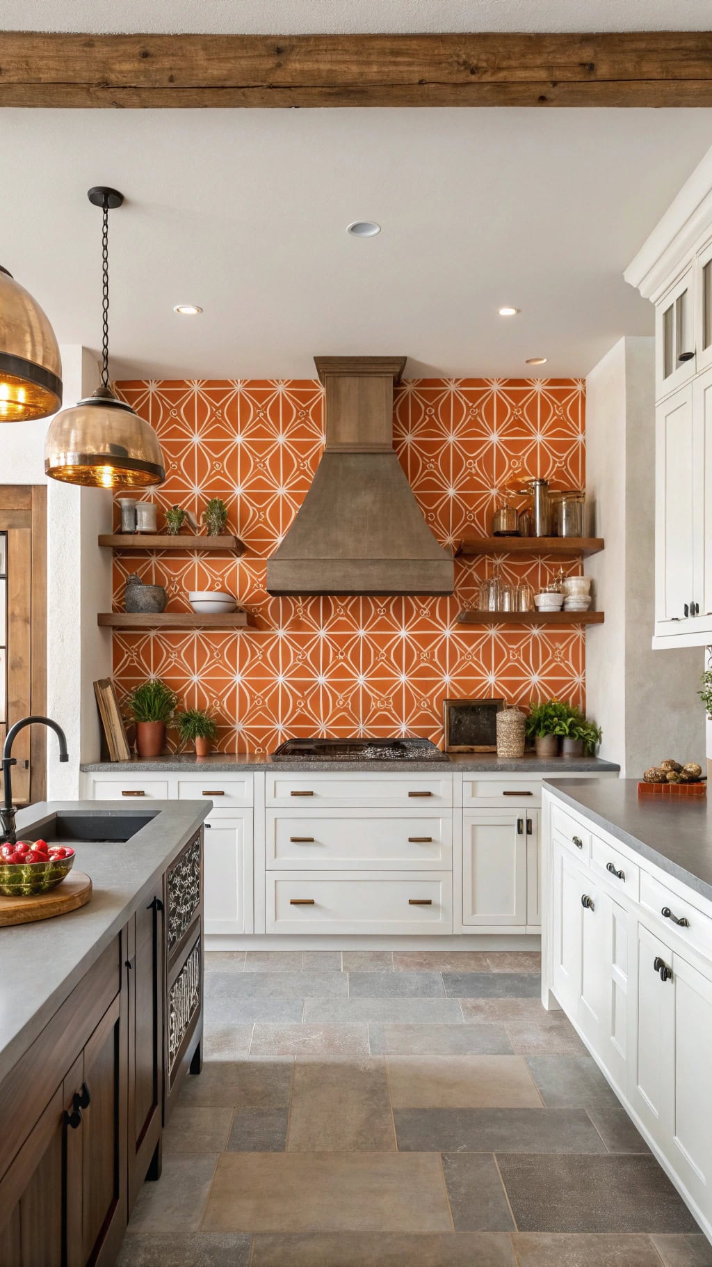 vibrant moroccan orange design