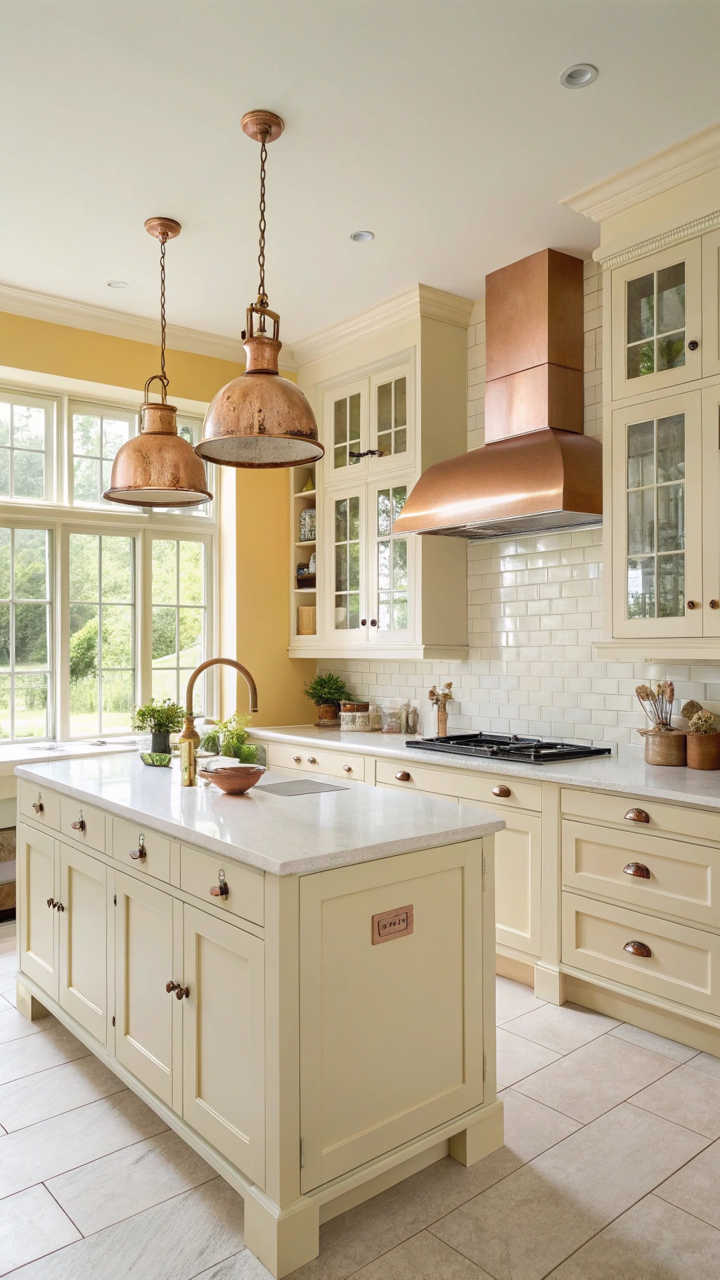 vibrant yellow kitchen decor