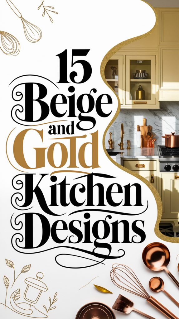 15 Must-See Beige and Gold Kitchen Styles for an Elegant Makeover