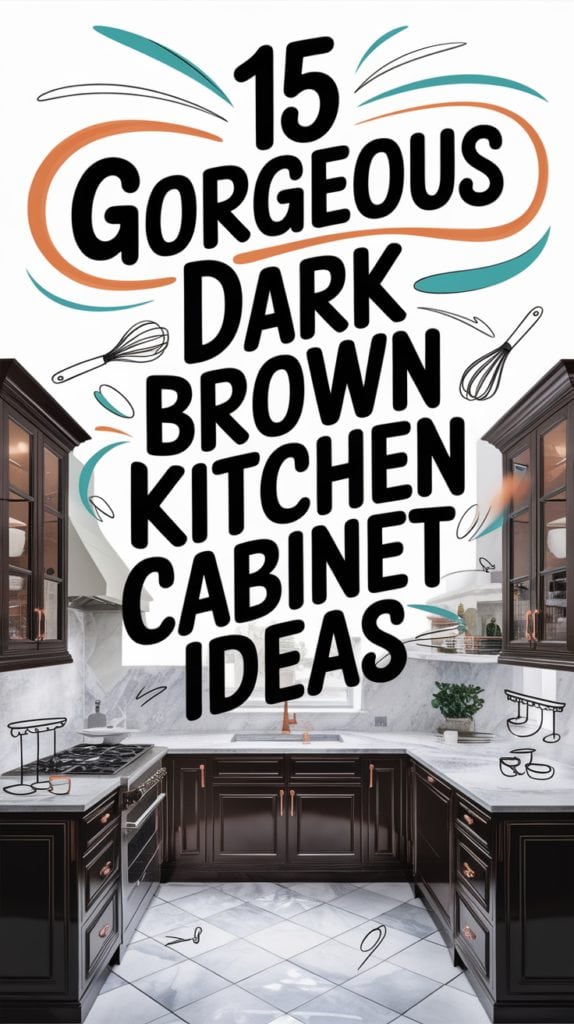 23 Dark Brown Kitchen Cabinet Ideas