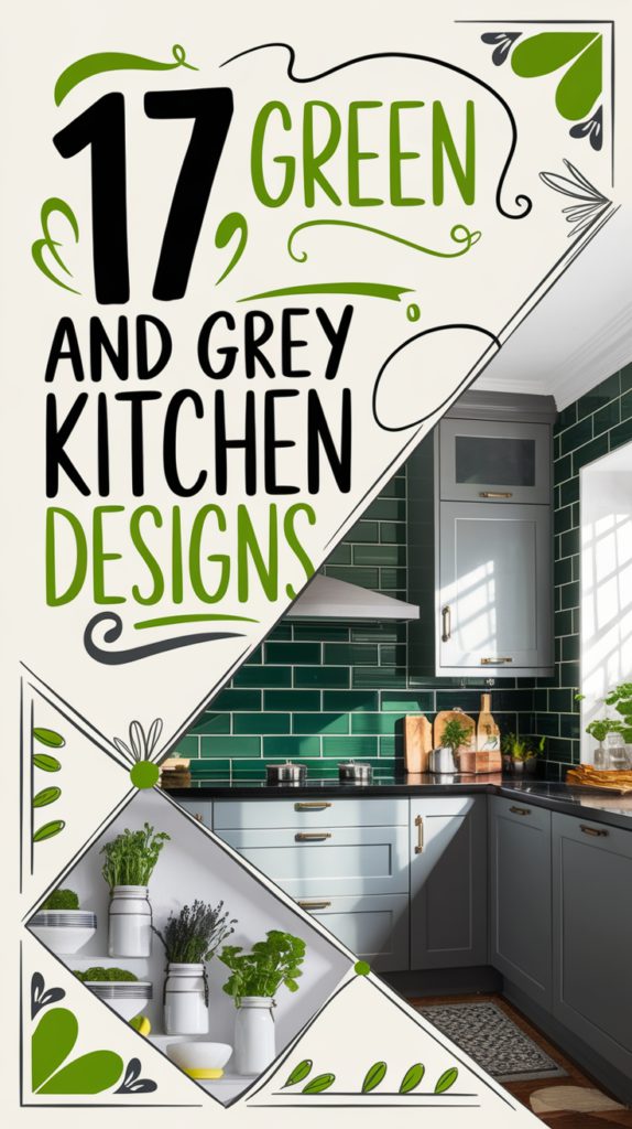 17 Adorable Green and Grey Kitchen Designs That Redefine Home Cooking