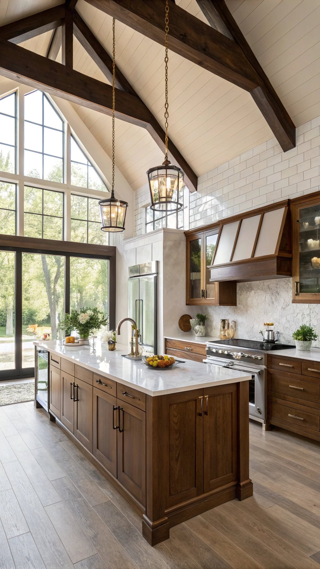 bright airy wooden kitchen