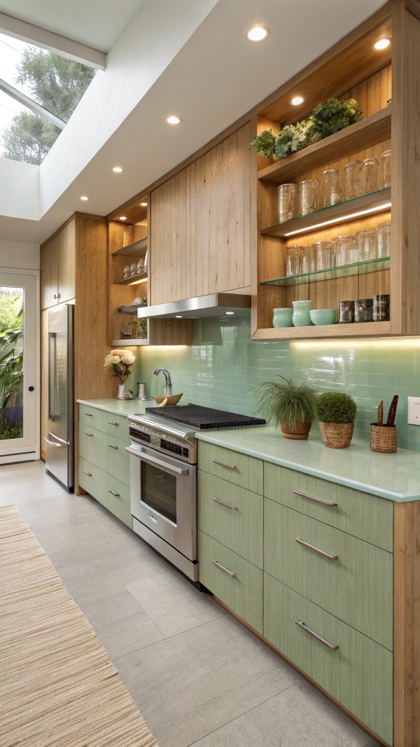 18 Beautiful Dark Green Kitchen Cabinets
