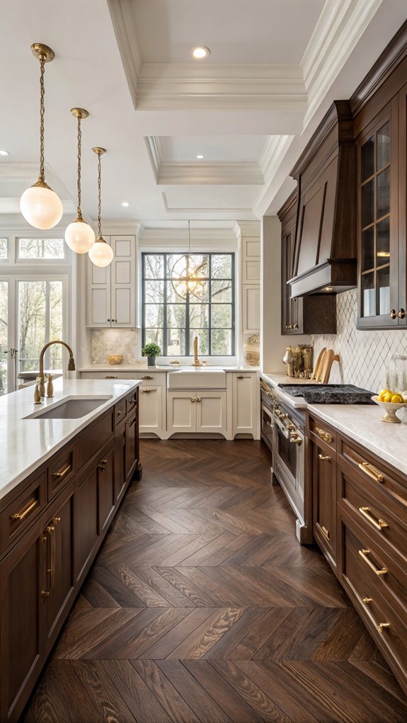 elegant dark brown kitchens