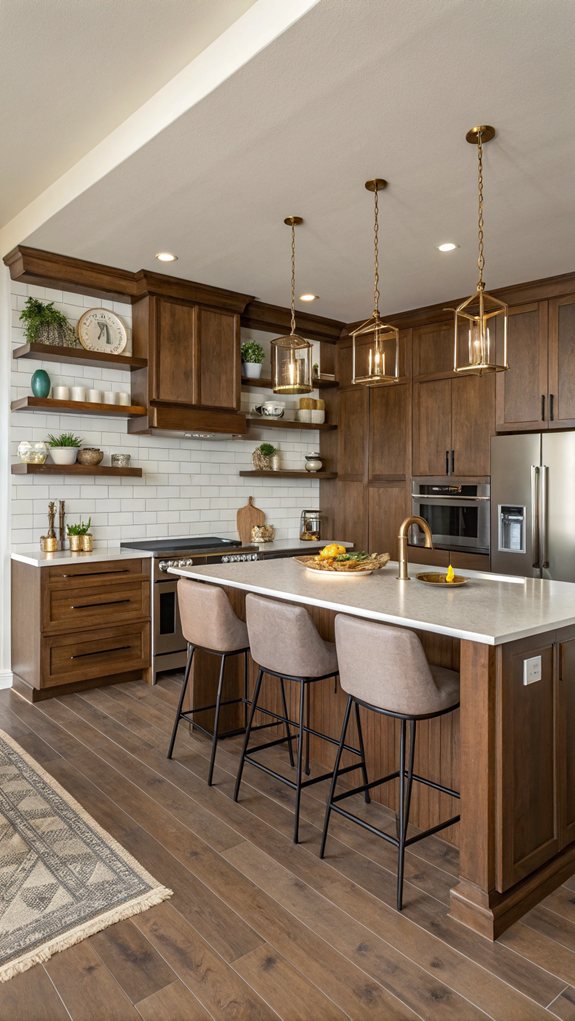 modern brown kitchen inspiration