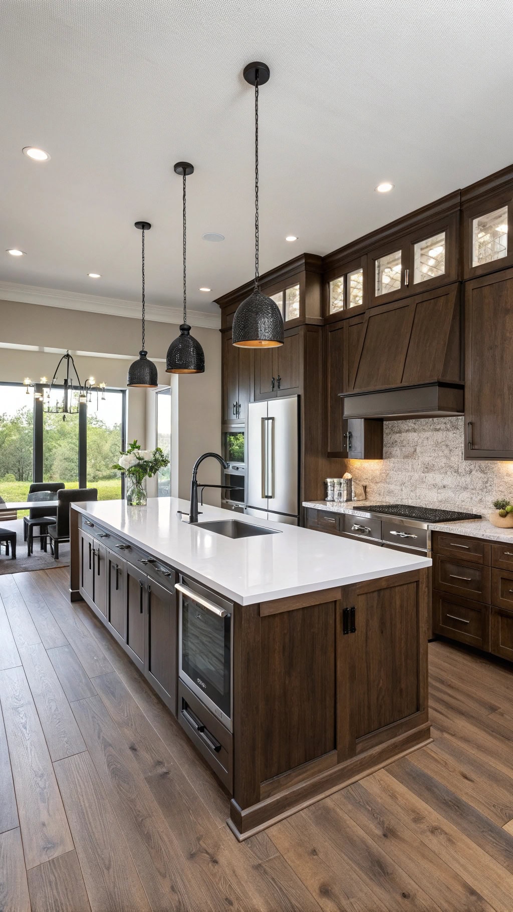 modern dark oak design