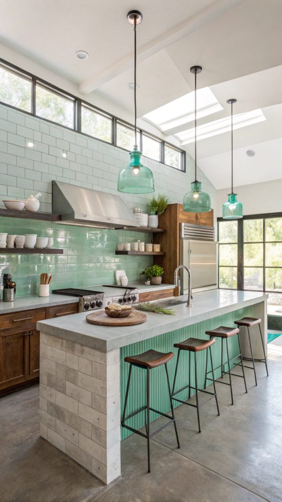 17 Sea Green Kitchen Designs You’ll Love