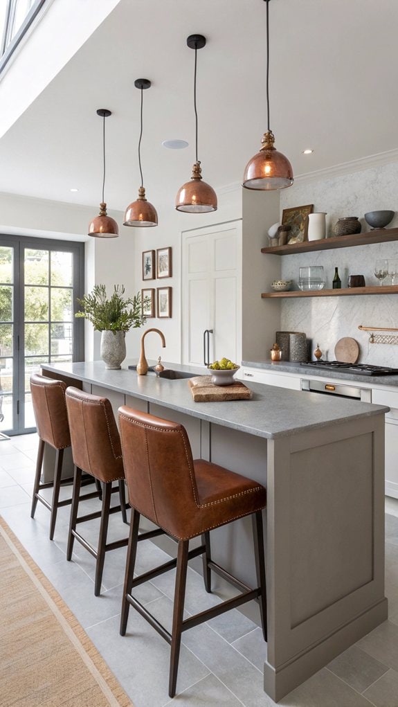 stylish grey and brown kitchens