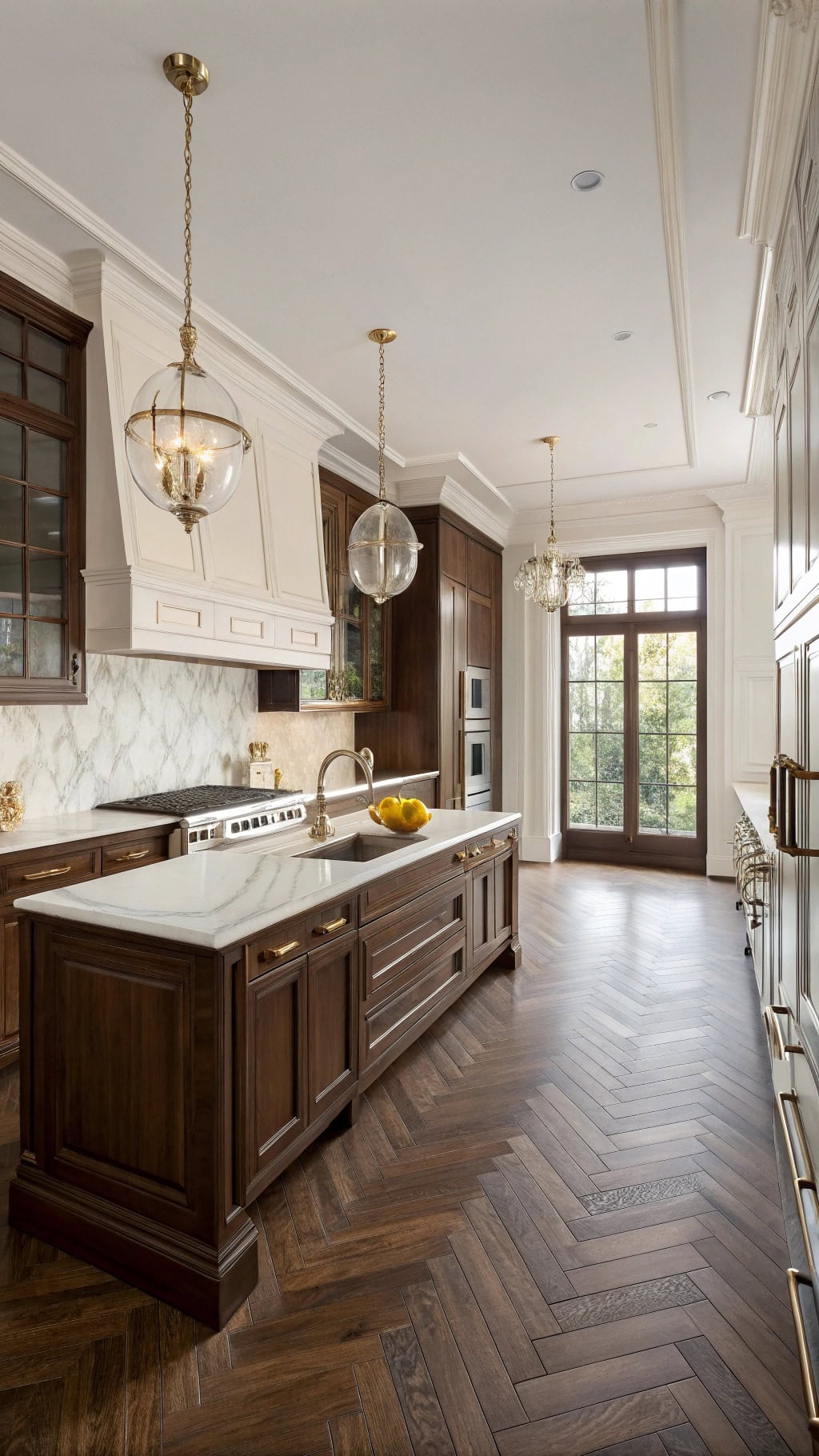 timeless deep brown flooring