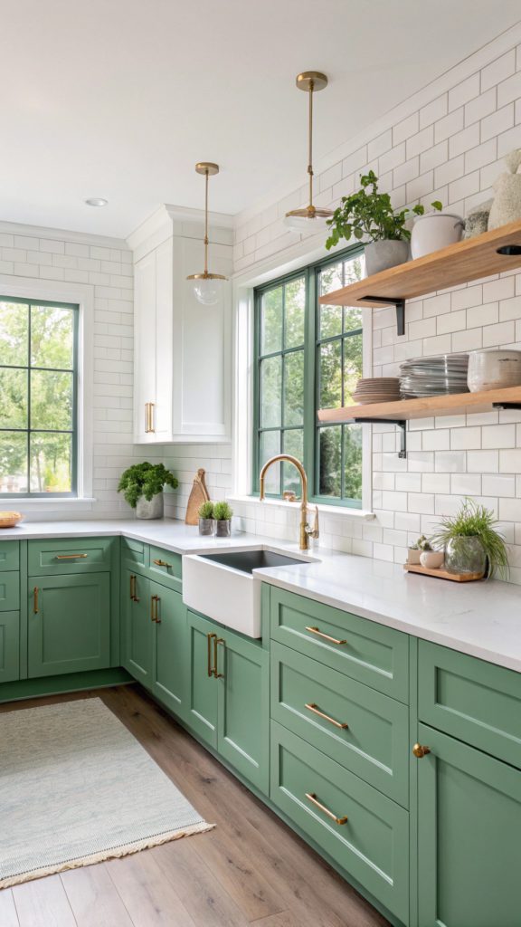 13 Timeless Bright Green Kitchen Designs