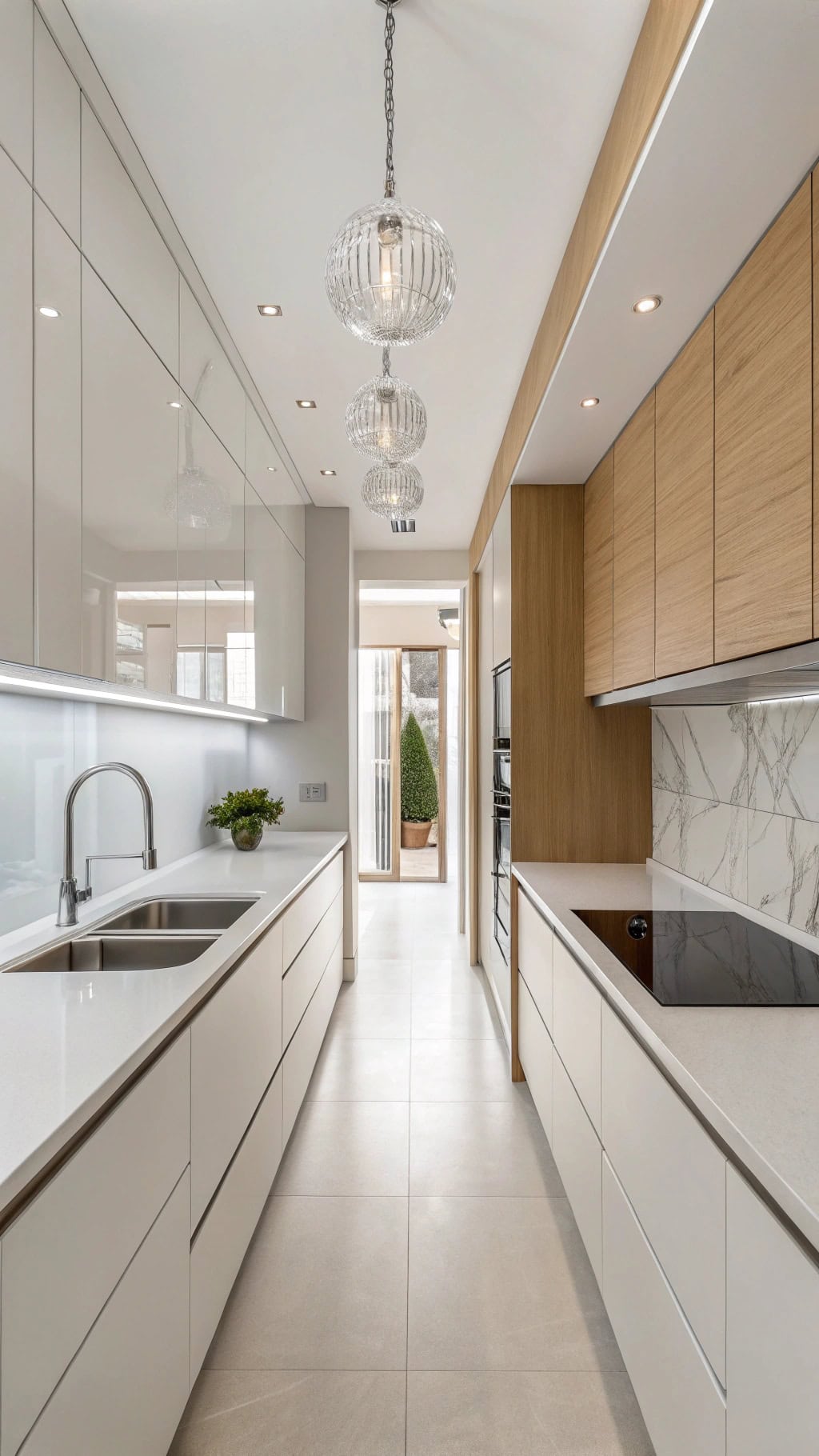 bright airy minimalist kitchen