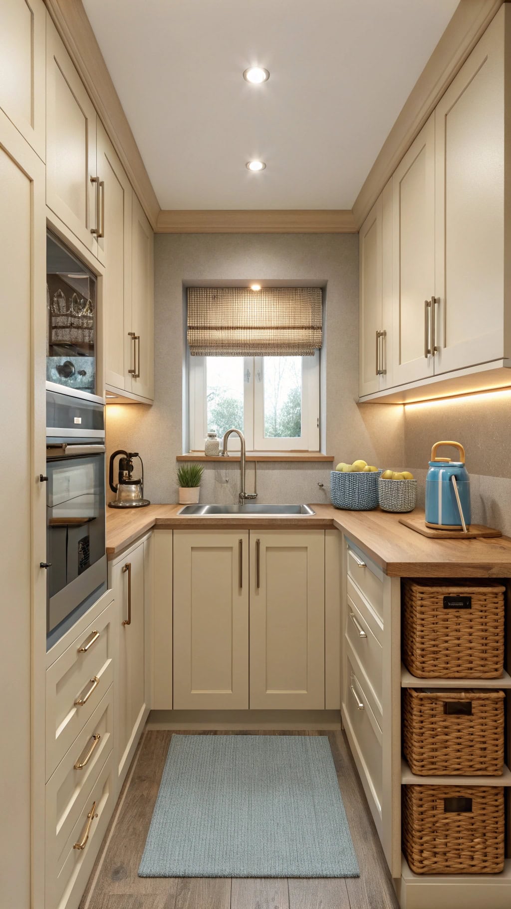 cozy compact kitchen nook
