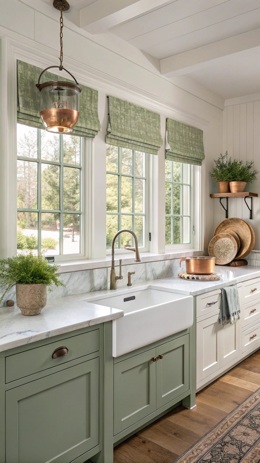 elegant sage window frames
