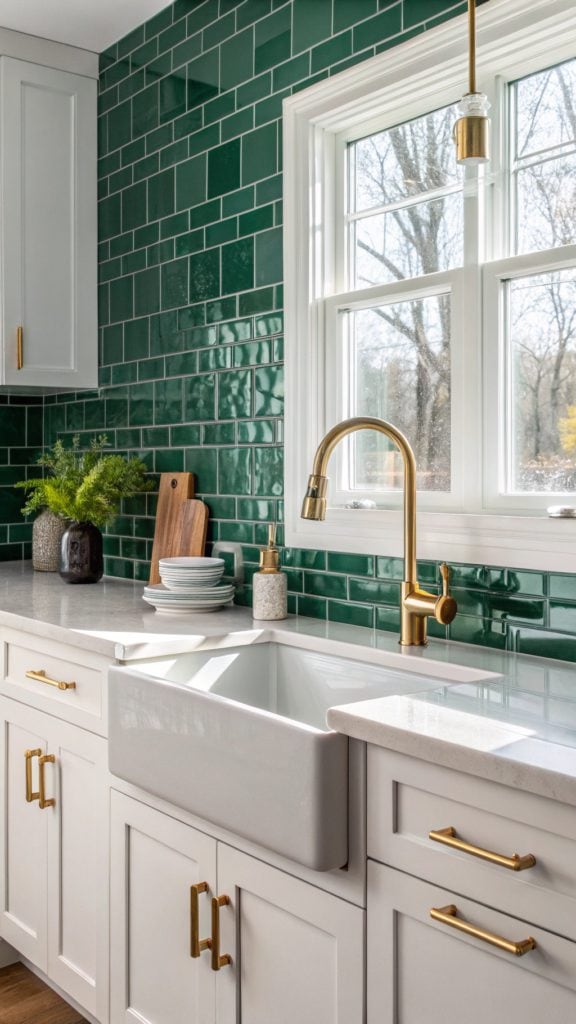 23 Must-see Green Tile Kitchen Ideas You’ll Love