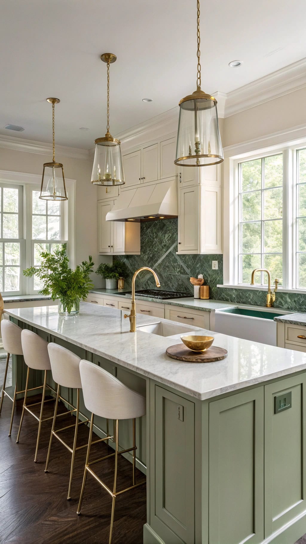 fresh vibrant kitchen centerpiece