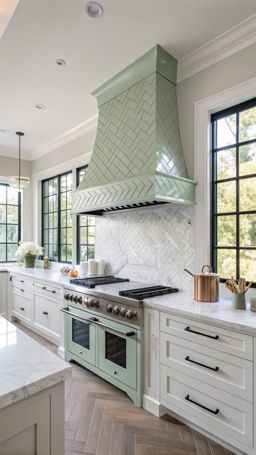 23 Trendy Green and Gold Kitchen Designs You Need to See