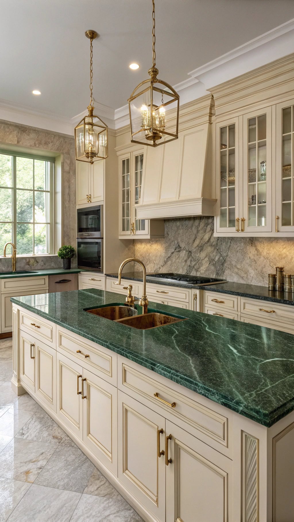 luxurious forest granite breakfast