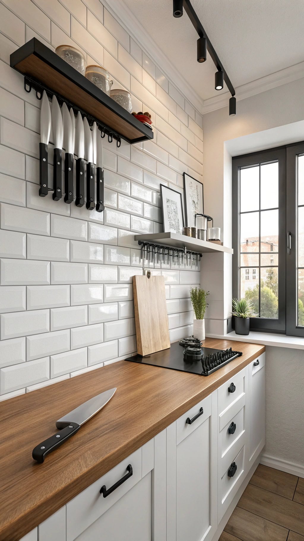 magnetic knife wall display