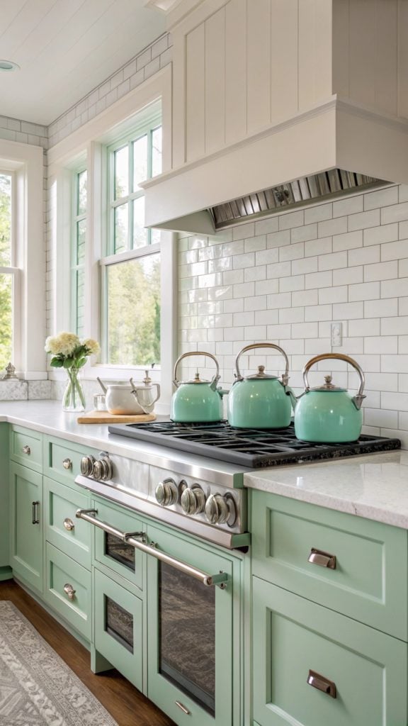 23 Timeless Mint Green Kitchen Ideas