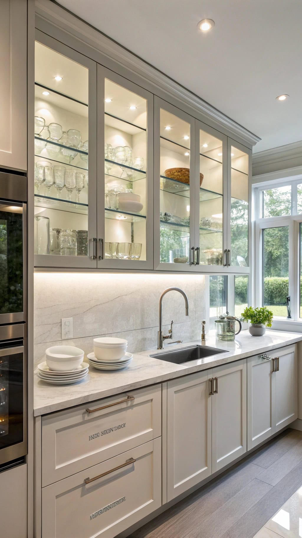 modern all glass cabinet doors