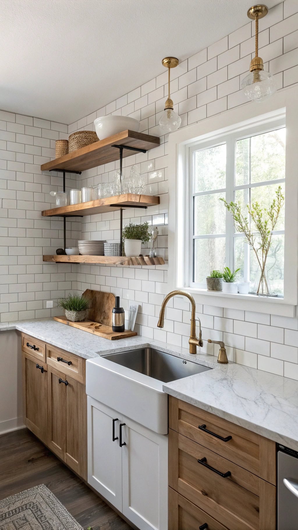 modern corner floating shelves
