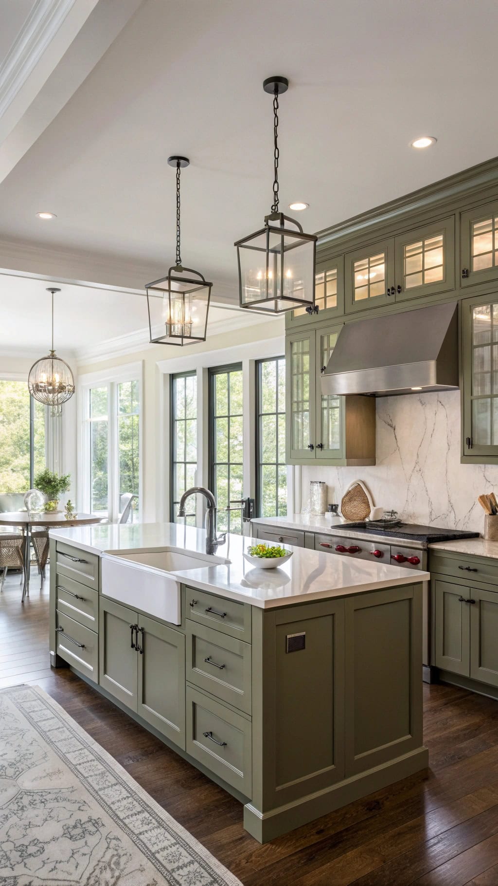 23 Stunning Olive Green Kitchen Cabinets