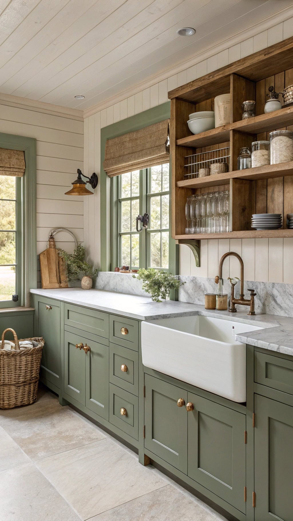olive farmhouse pantry charm