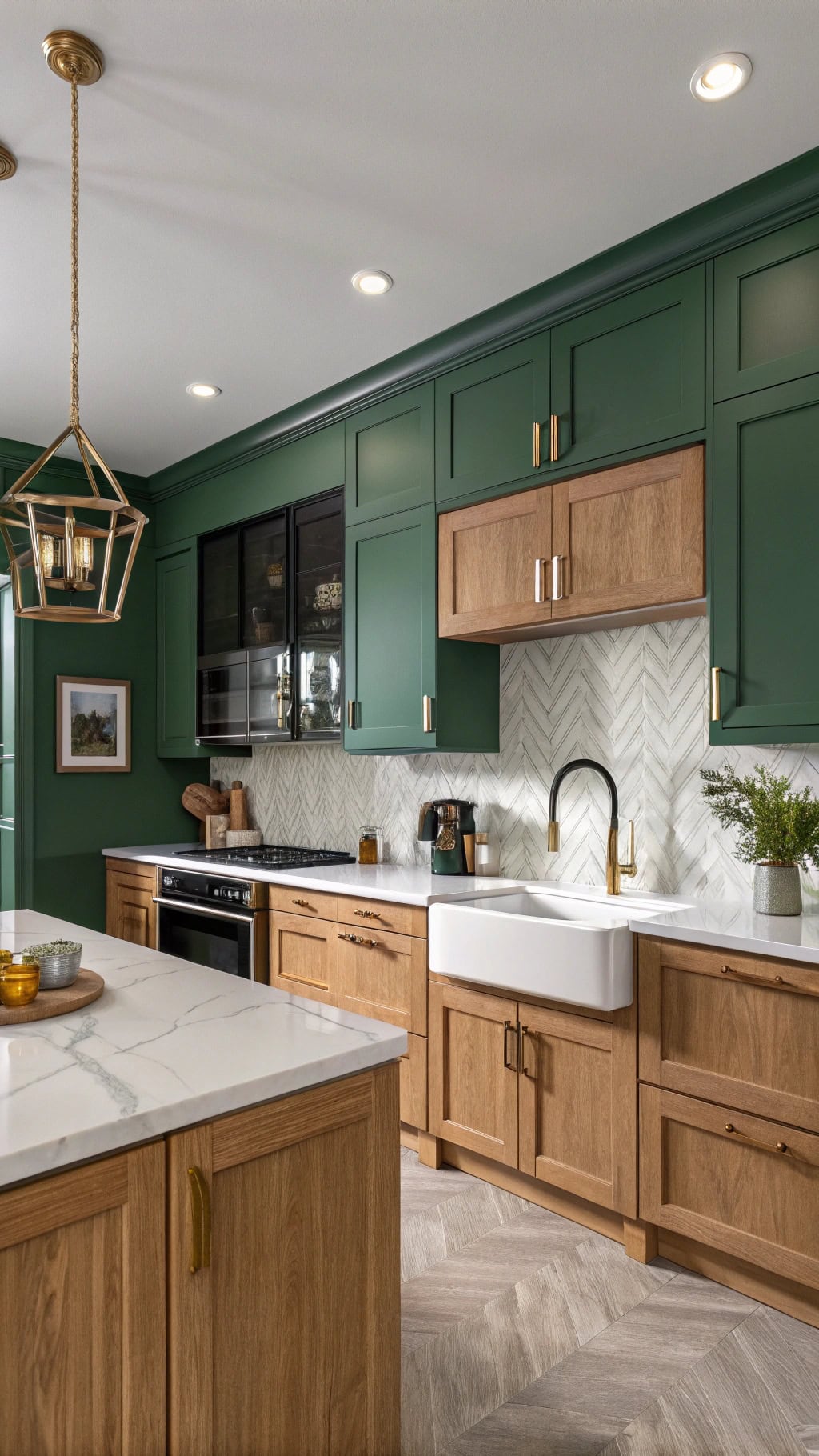 velvety green tea walls
