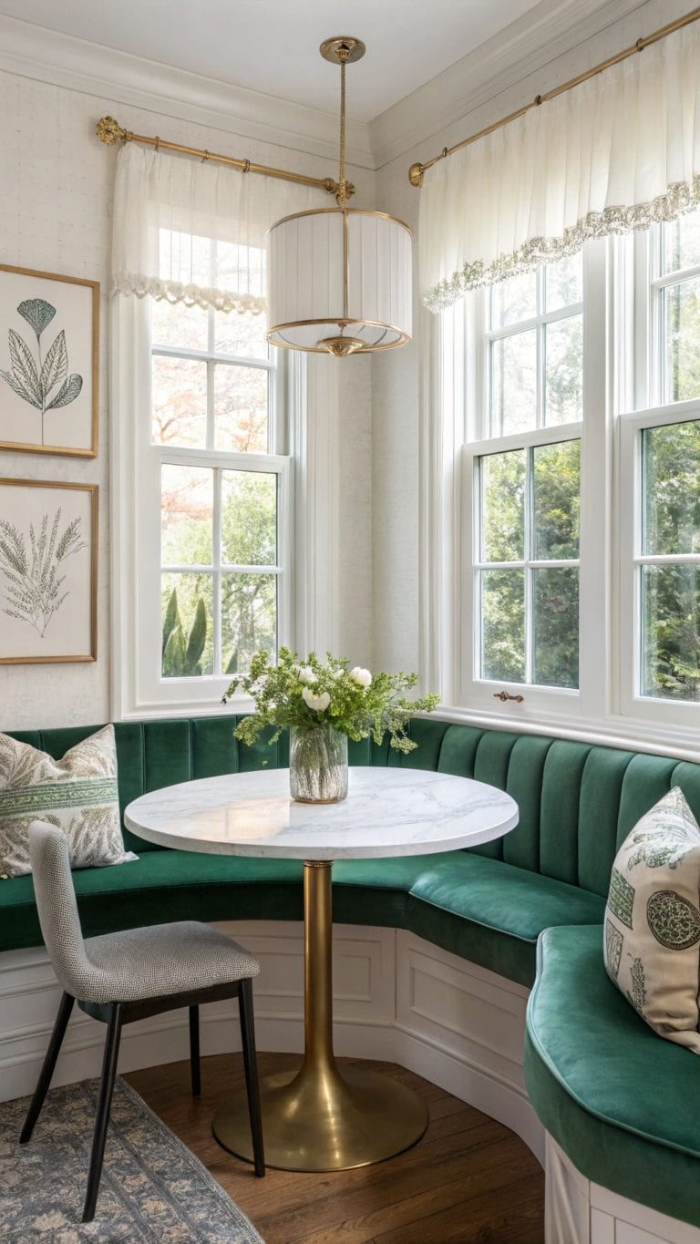vibrant green kitchen aesthetics