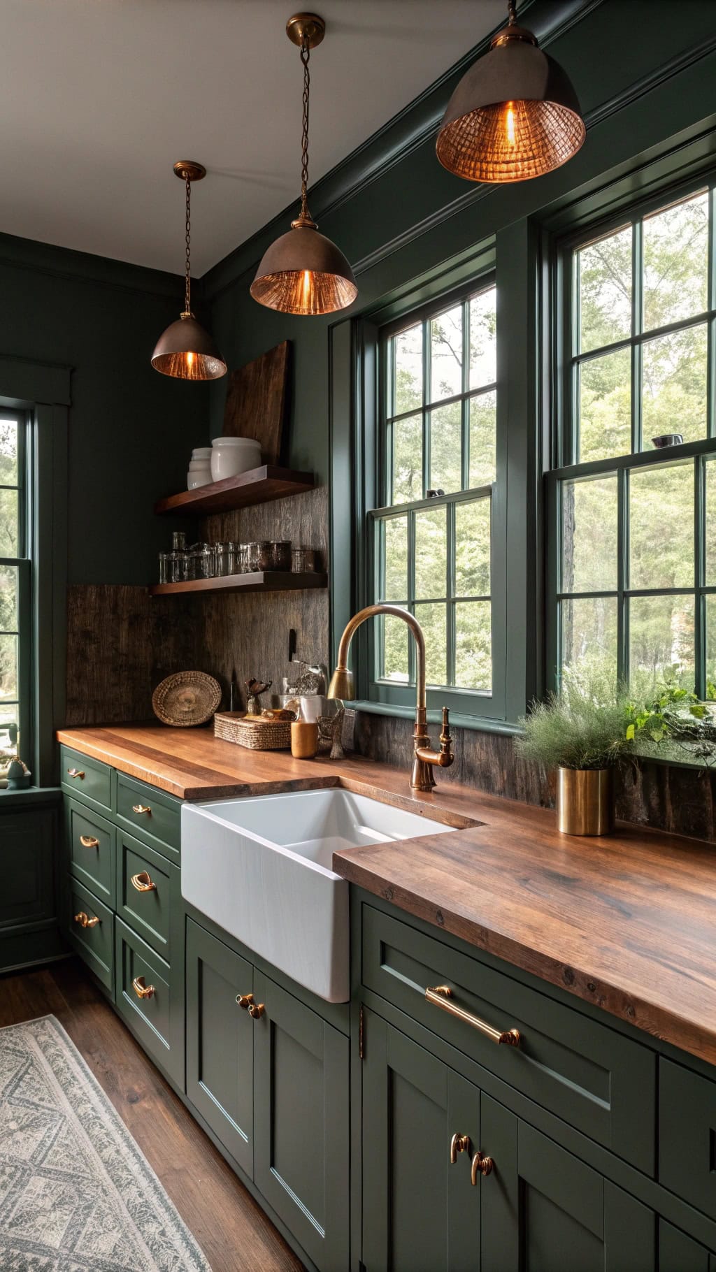 warm deep pine elegance