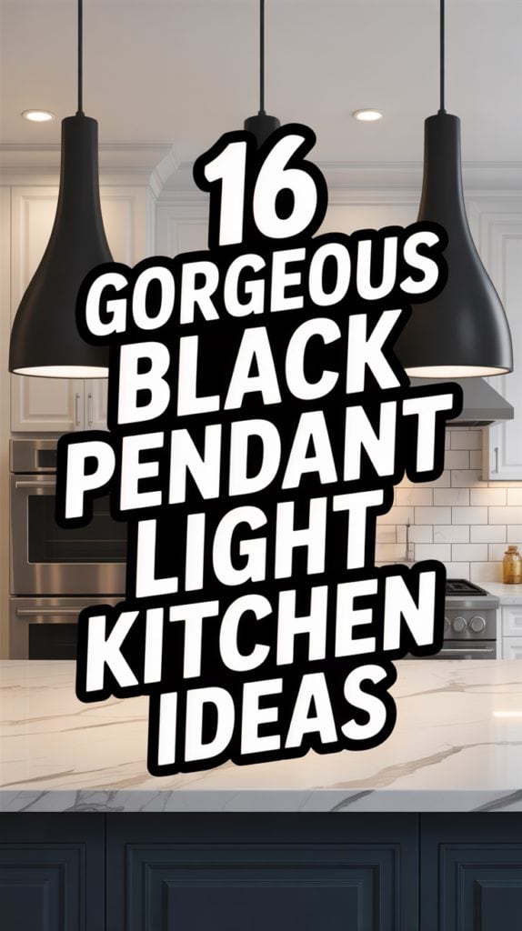 16 Gorgeous Black Pendant Light Kitchen Ideas