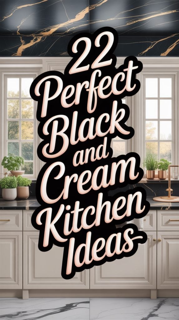 22 Perfect Black and Cream Kitchen Ideas