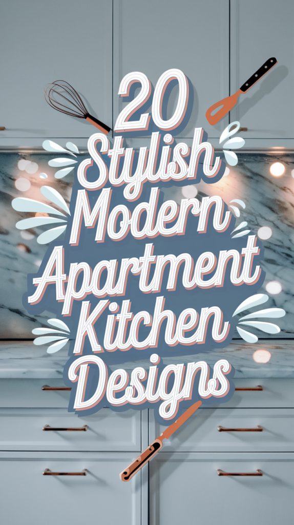 Picture of 20 Stylish Modern Apartment Kitchen Designs