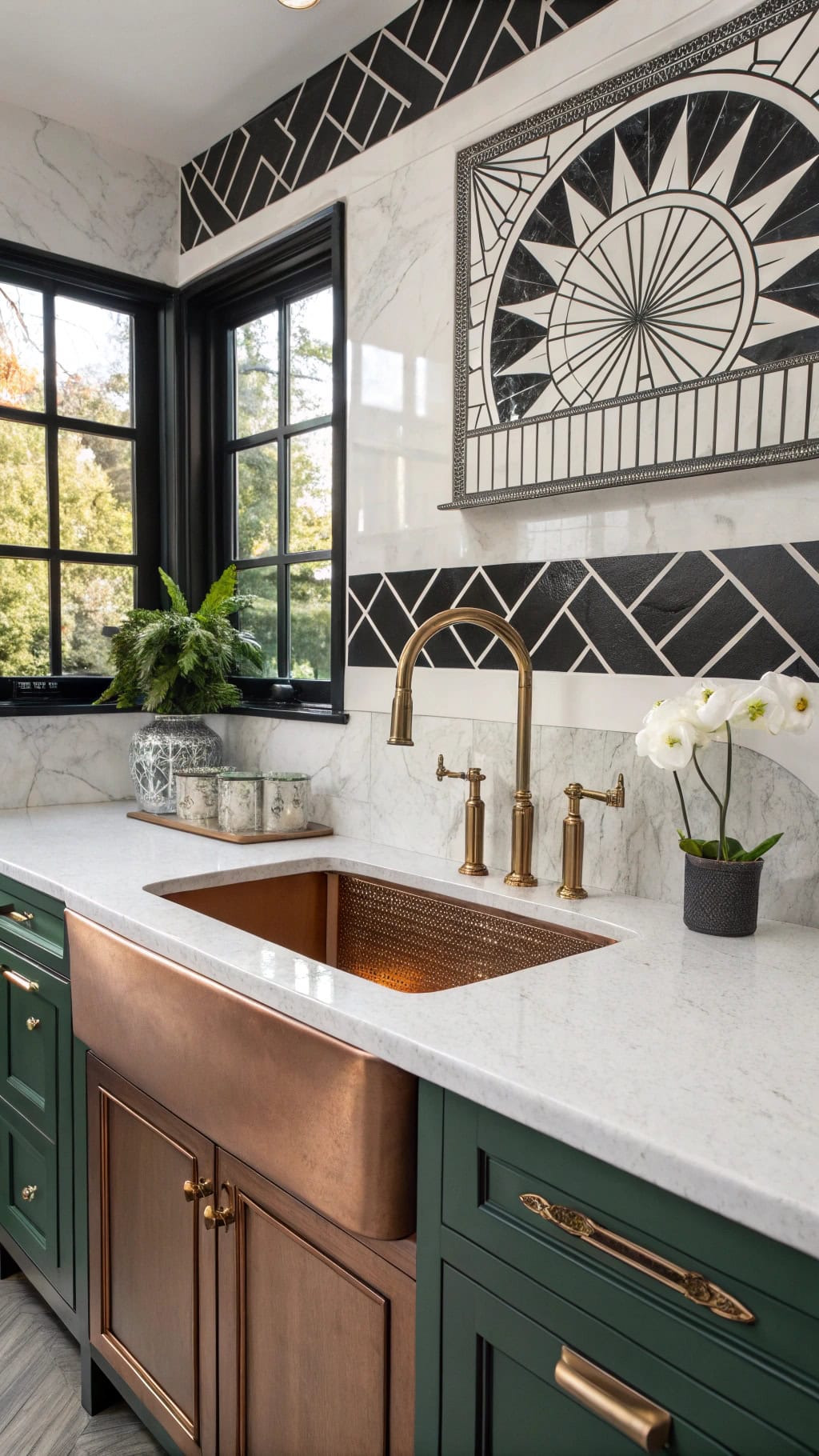 art deco copper elegance