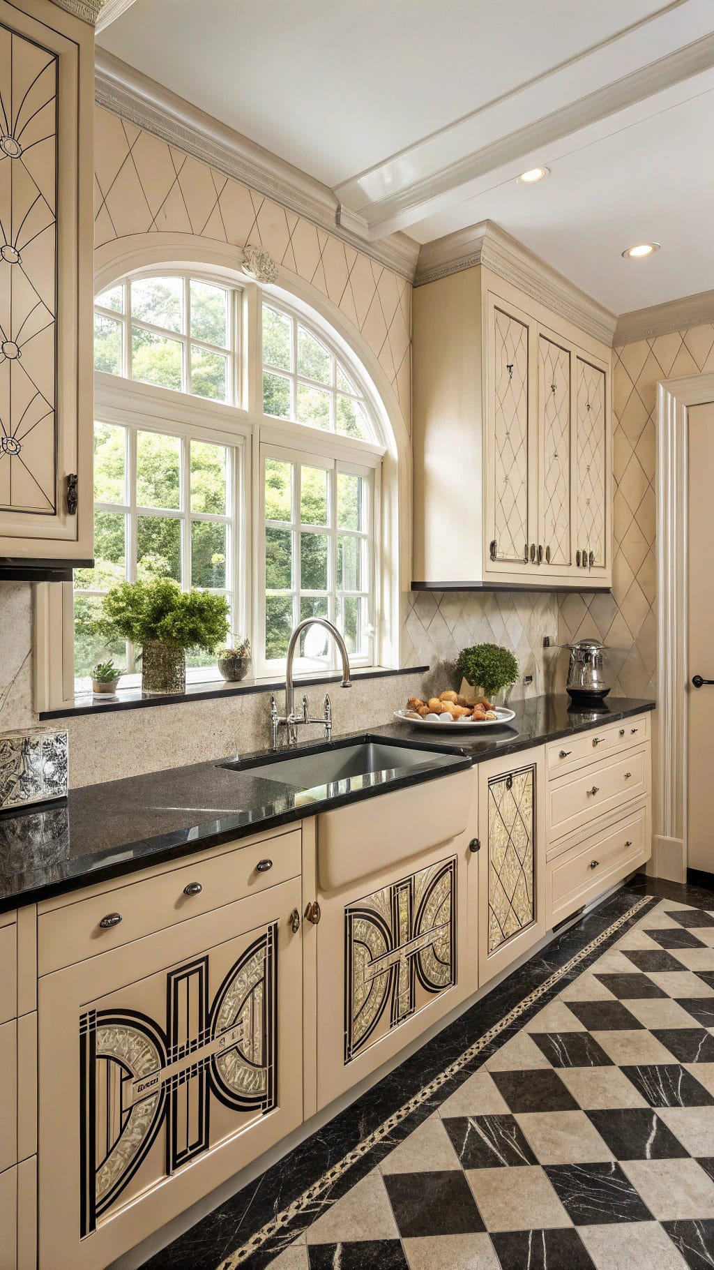 art deco kitchen elegance