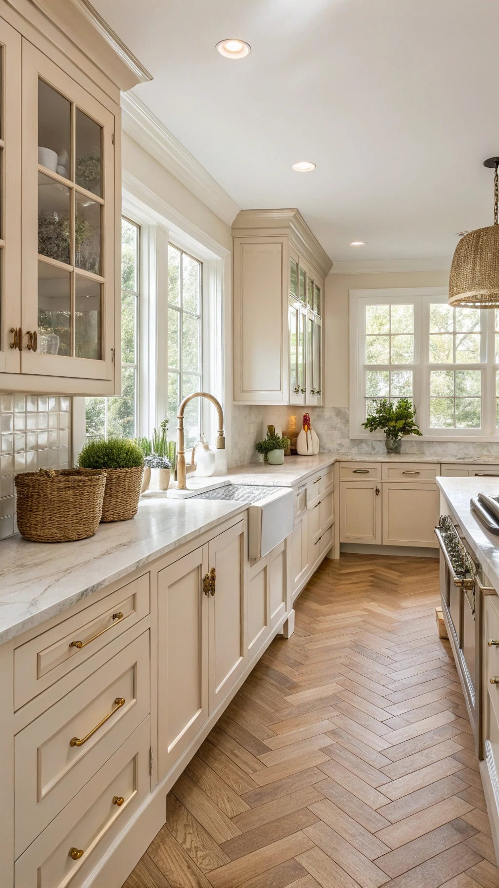 beige kitchen flooring options