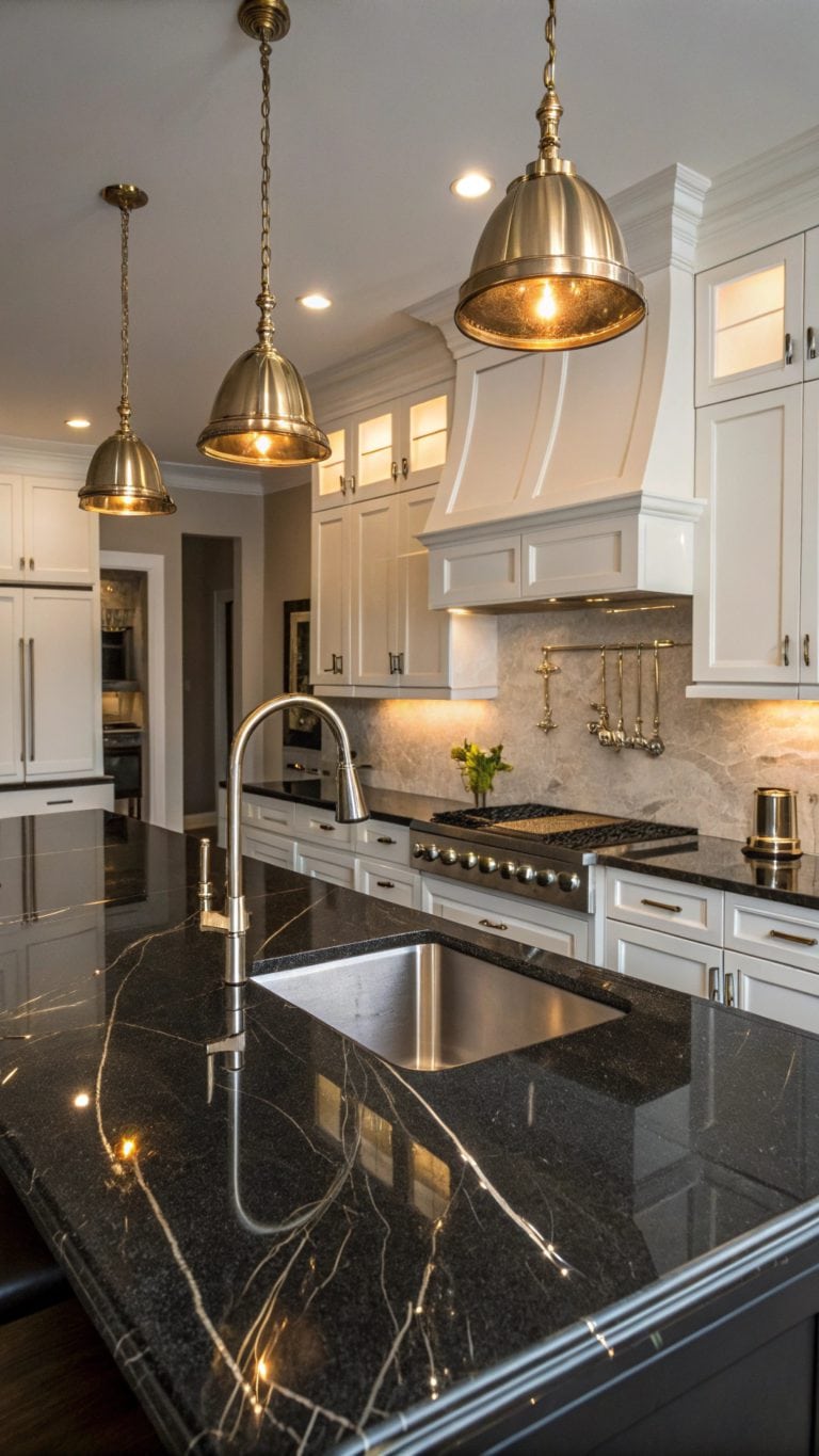 black granite kitchen designs