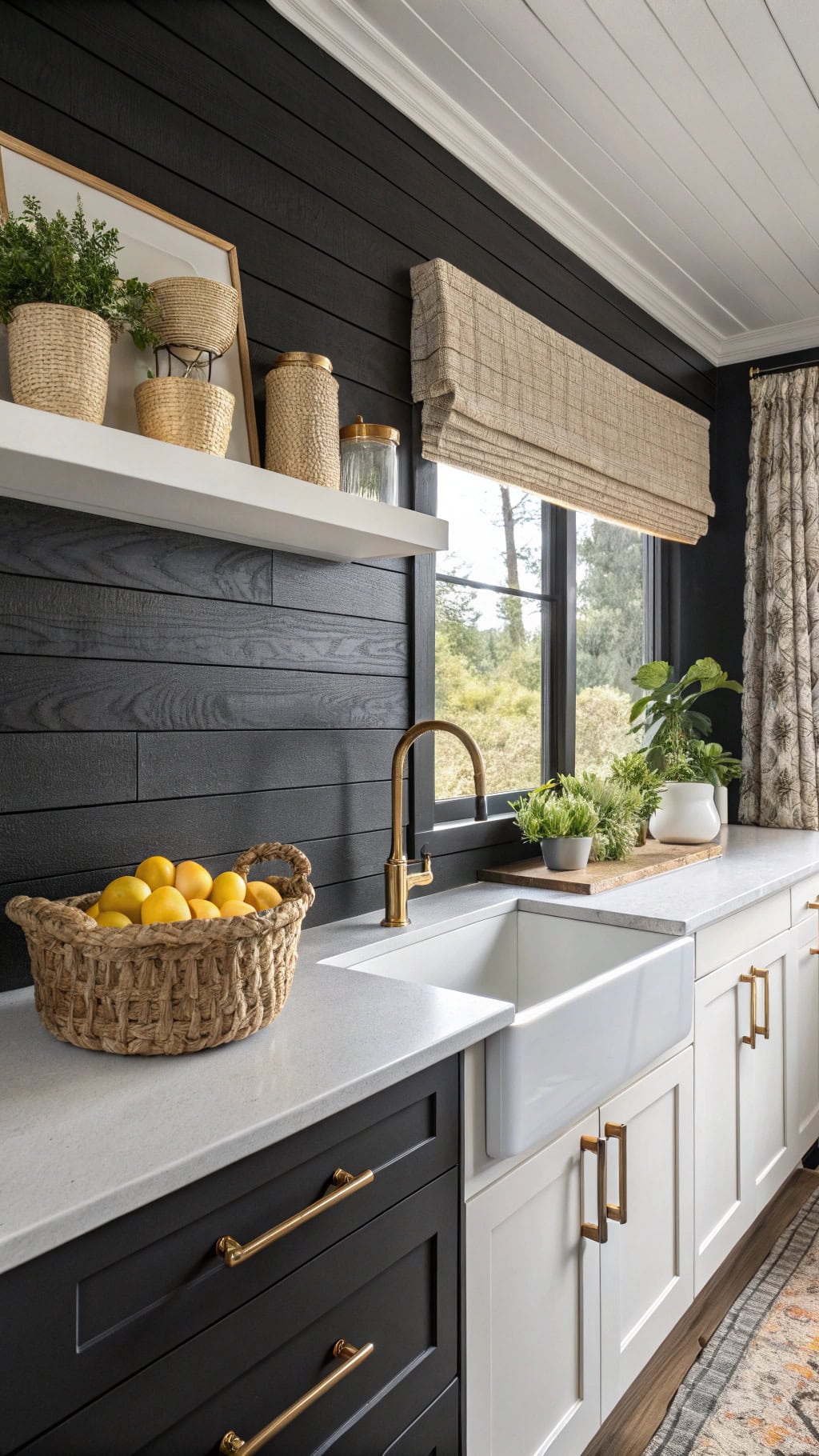black shiplap enhances spaces