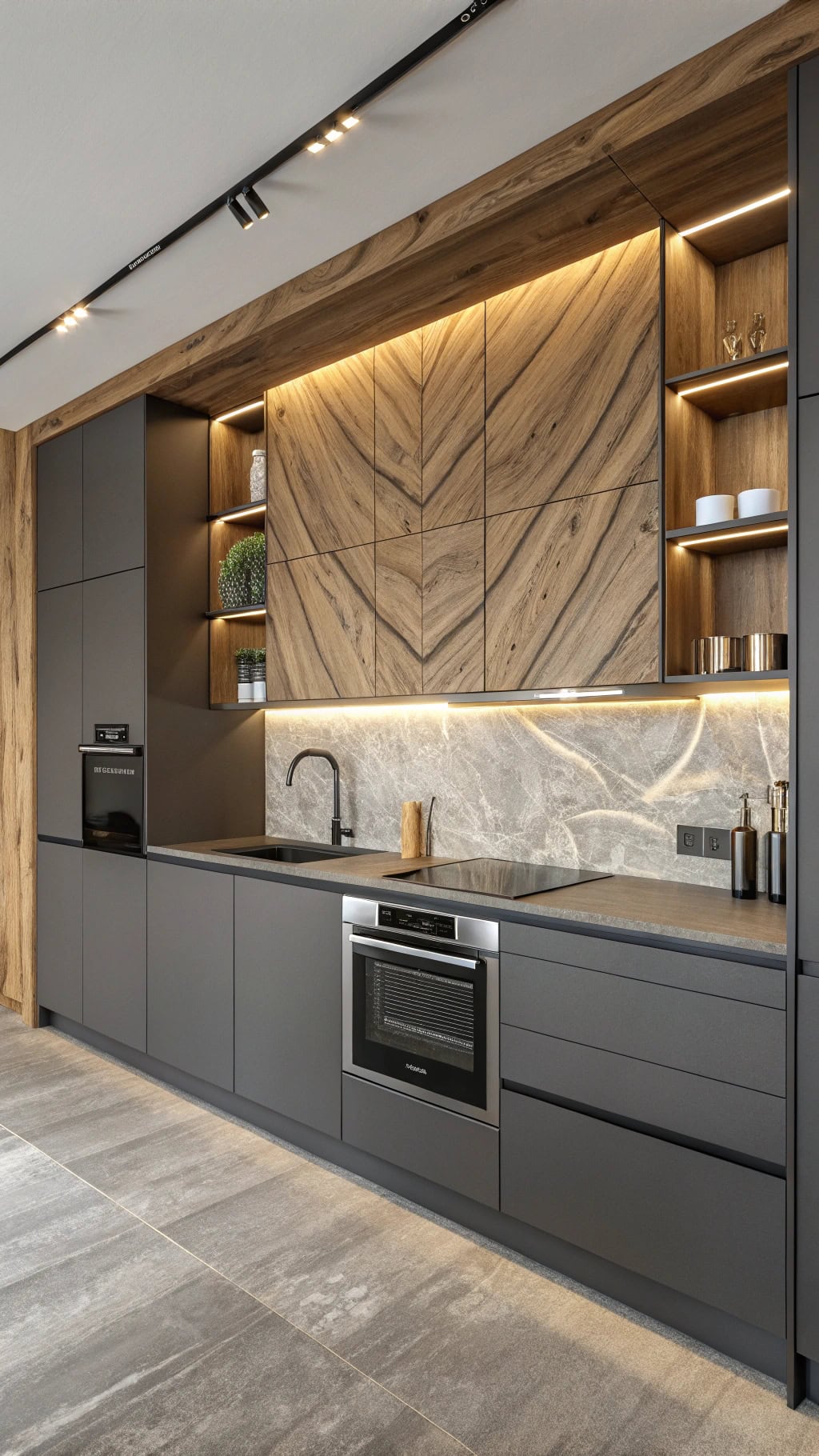 bold ash wood accents