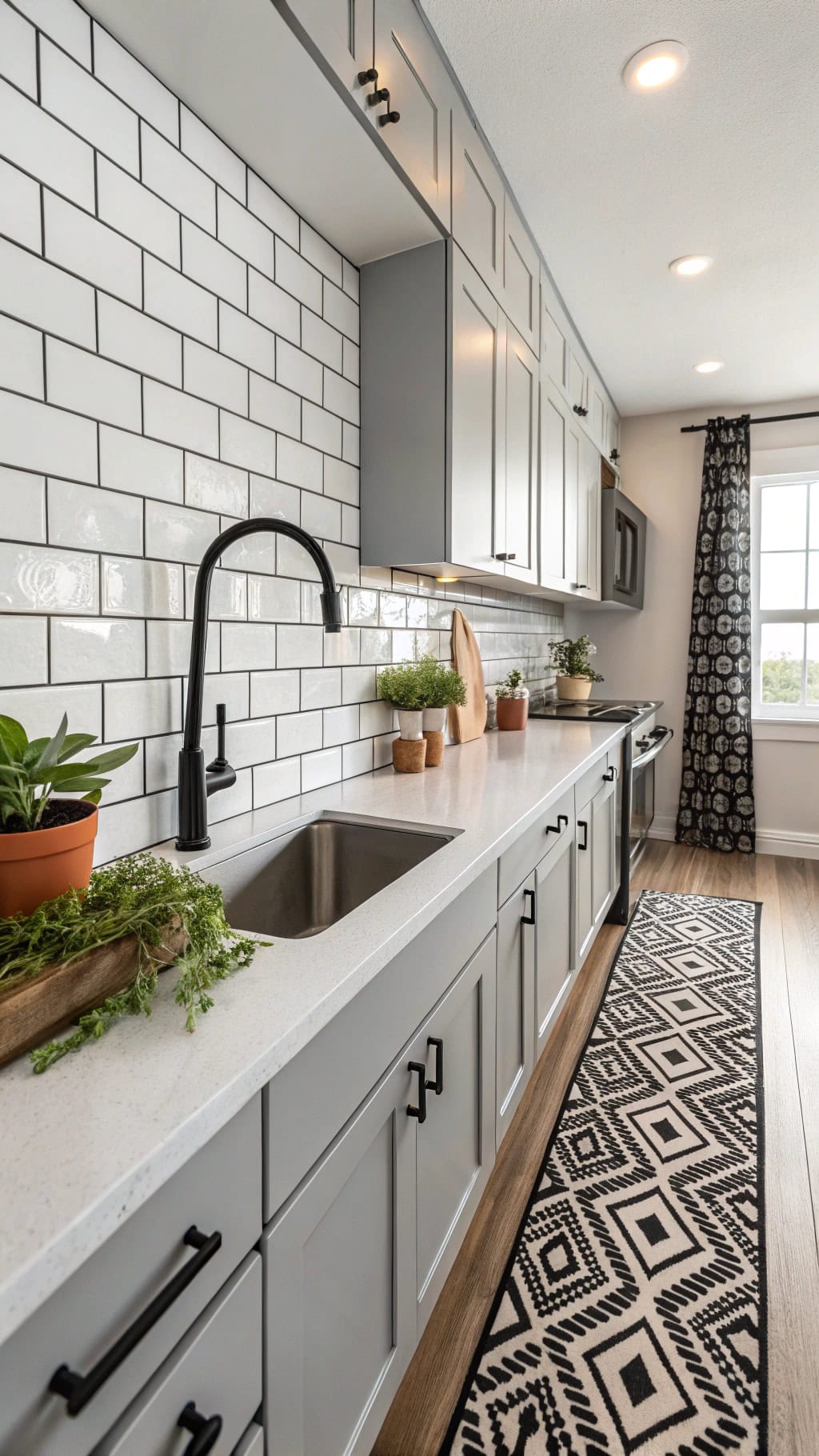 bold black grout combinations