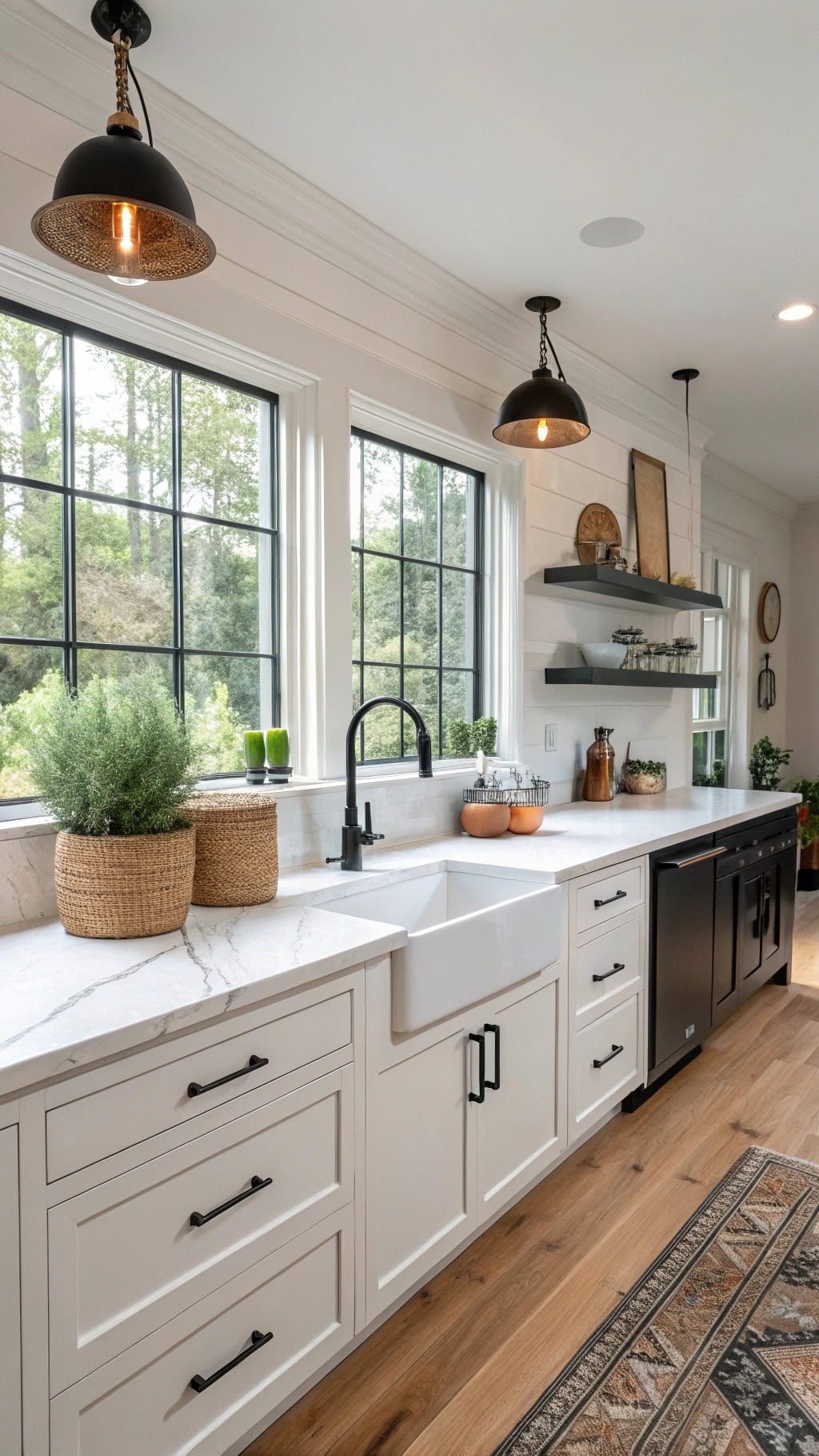 bold black kitchen hardware