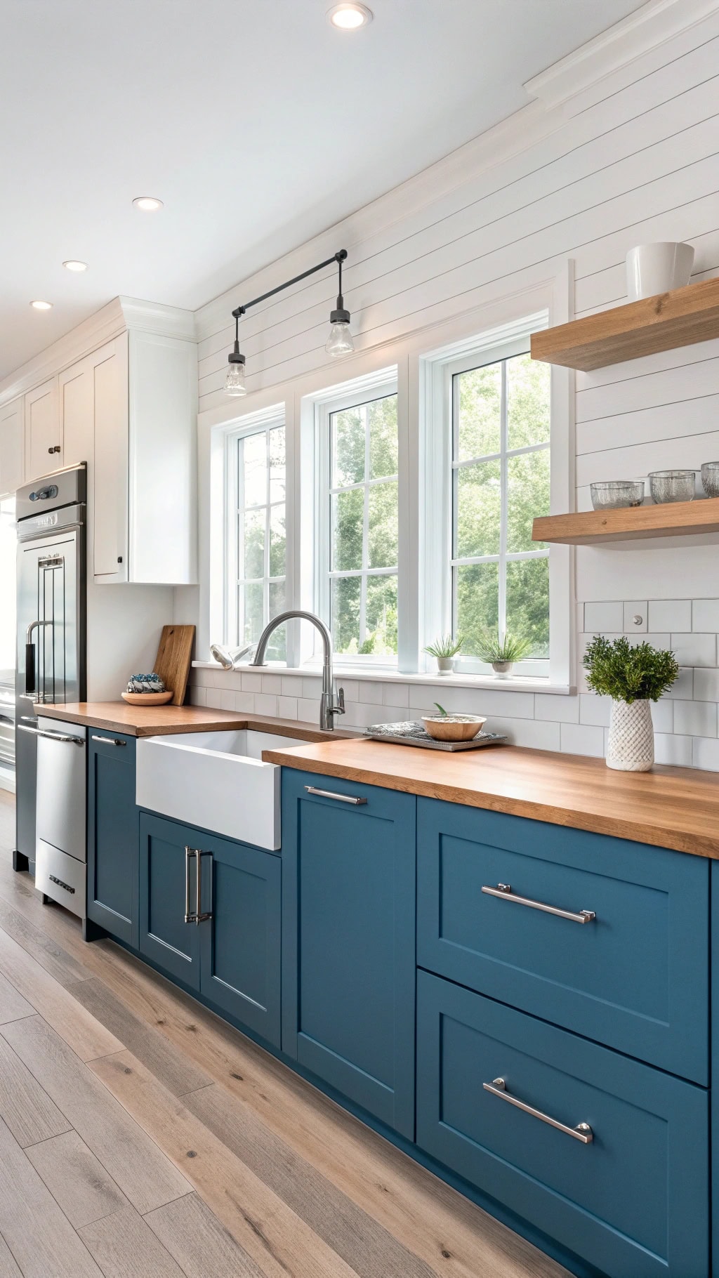 bold blue warm maple