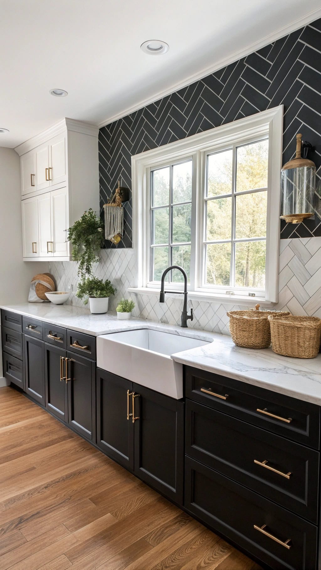 bold chevron kitchen island