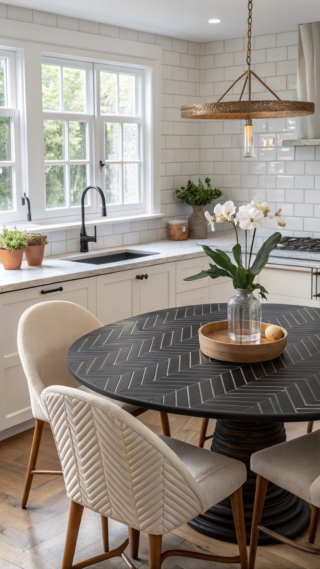 bold chevron tables elevate style