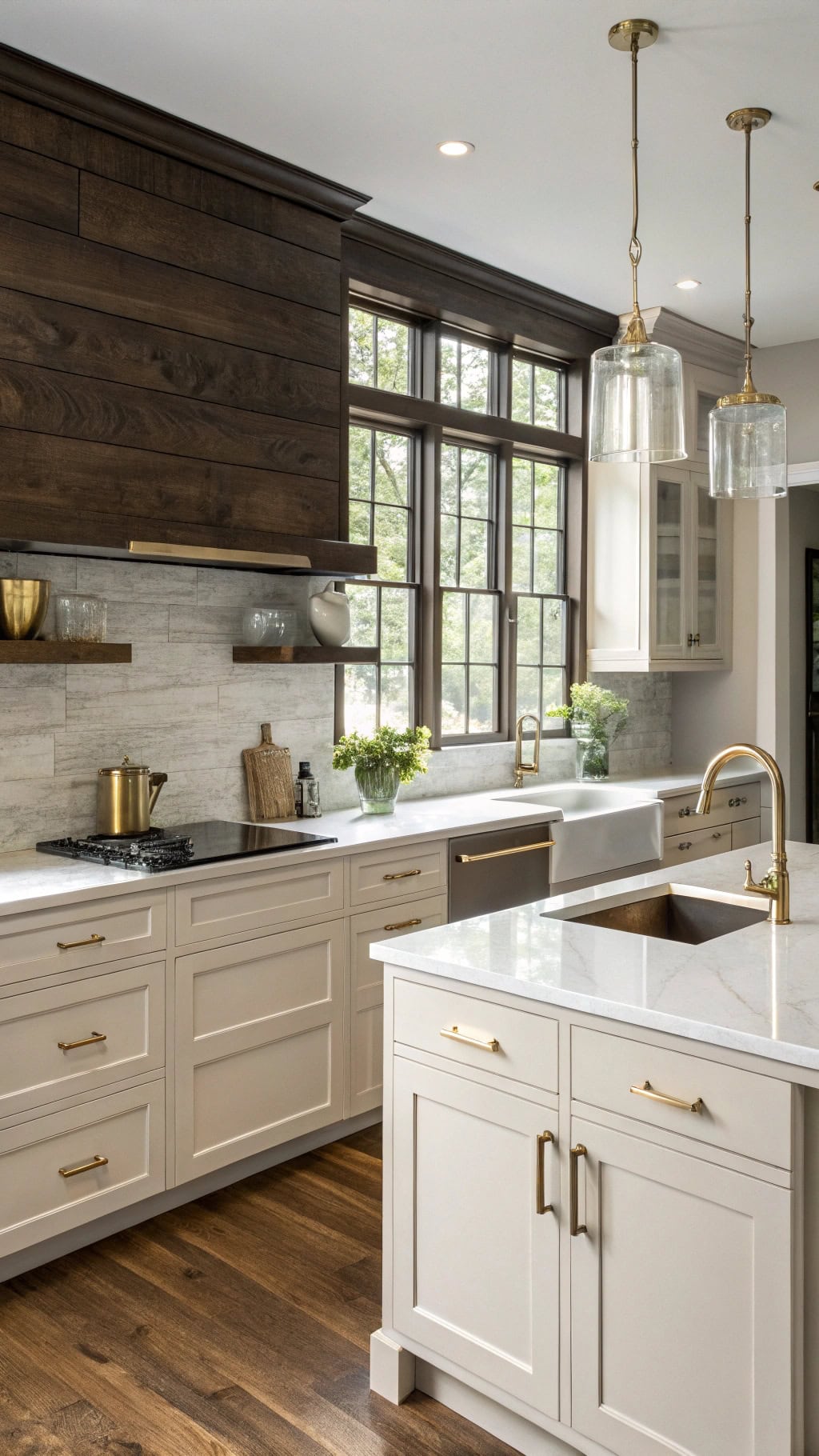bold dark stained wood elegance