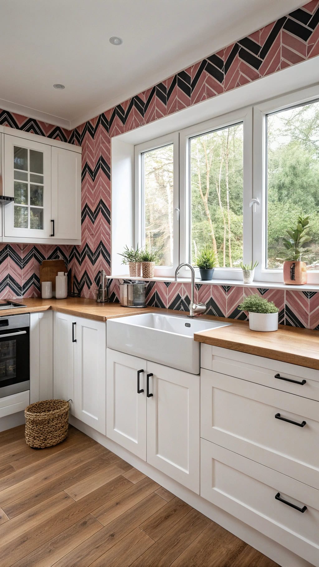 bold geometric backsplash ideas