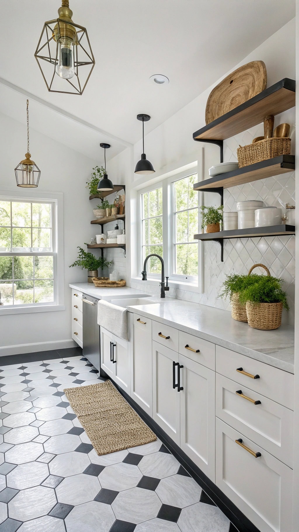 bold geometric floor designs