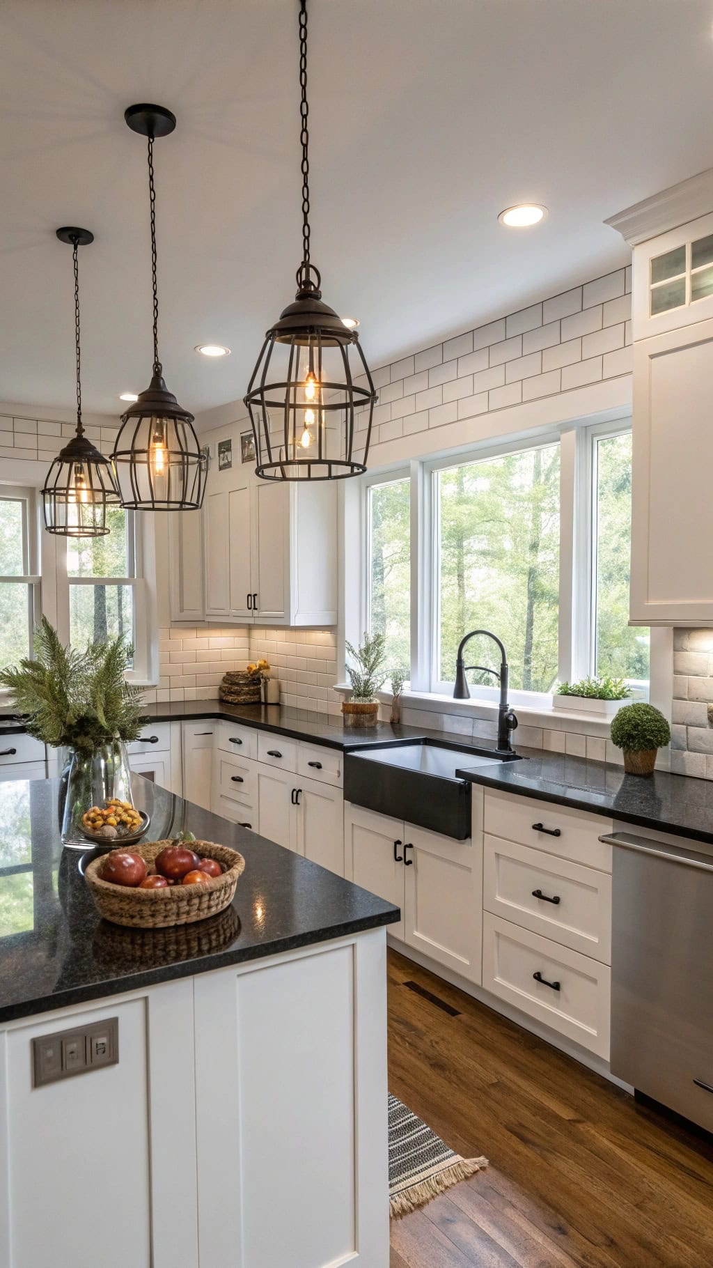 bold kitchen lighting statement