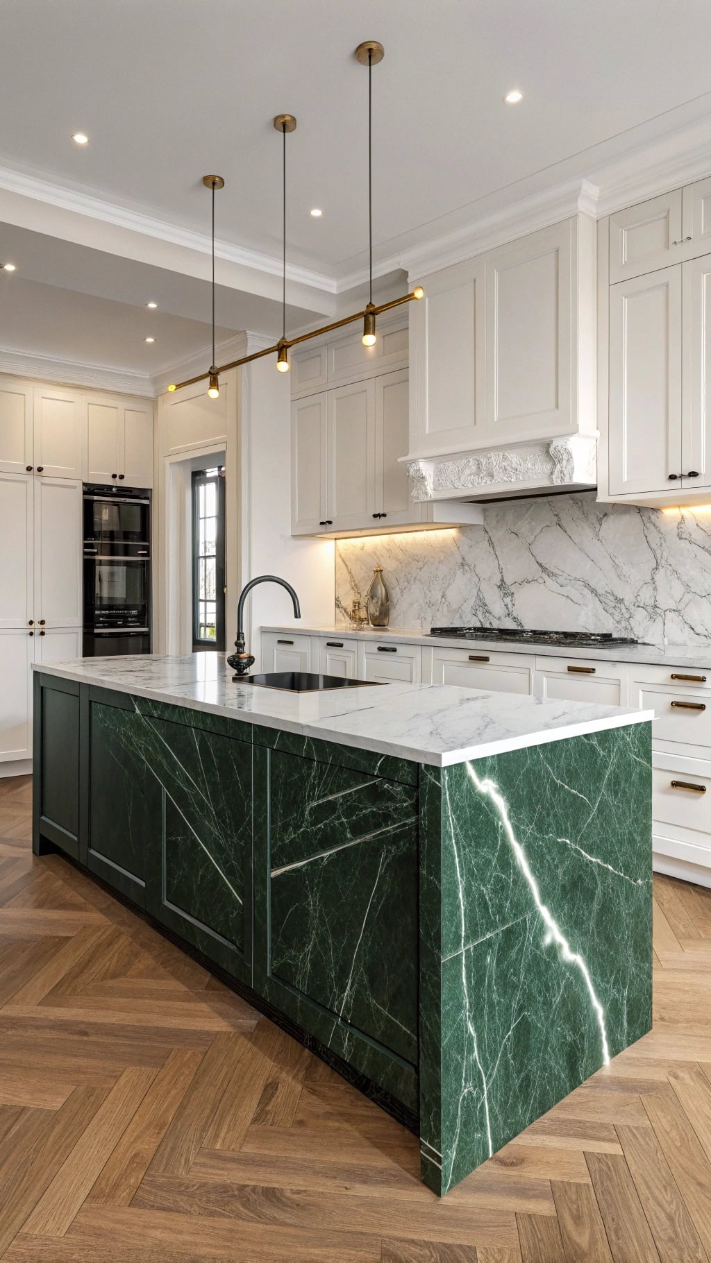 bold marbled green island