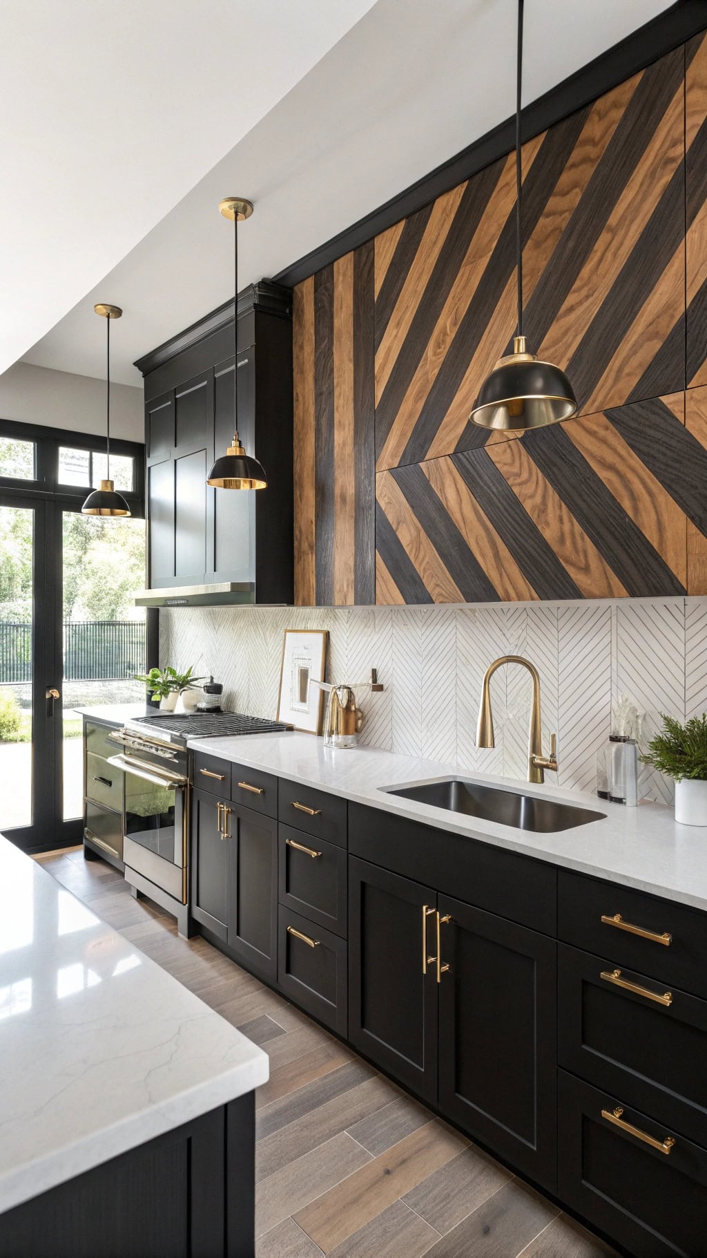 bold zebra wood accent
